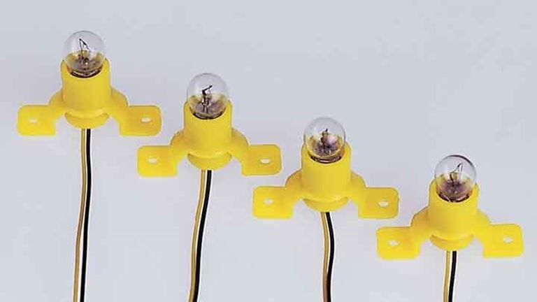 PIKO 55757 Лампочки на подставке с проводами E5,5 (4 шт.), 1:72—1:120