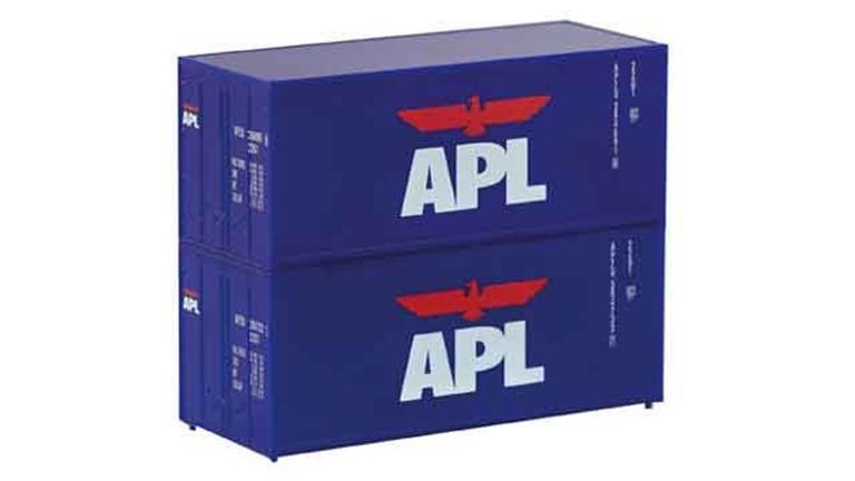 PIKO 46102 20 футовые контейнеры «APL» (2 шт.), 1:120