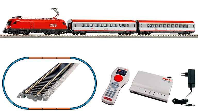 PIKO 59104 Цифровой стартовый набор «Пассажирский состав с электровозом Rh 1116», H0, VI, ÖBB, SmartControl WLAN