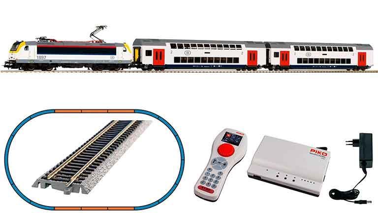 PIKO 59108 Цифровой стартовый набор «Пассажирский поезд с электровозом 186», H0, VI, SNCB