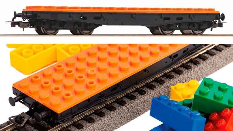 PIKO 58405 Вагон-платформа (для блоков Lego®), H0