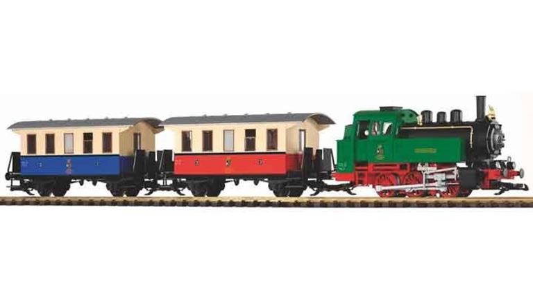 PIKO 37130 Аналоговый стартовый набор «Пассажирский поезд с паровозом BR 80 и двумя вагонами», G