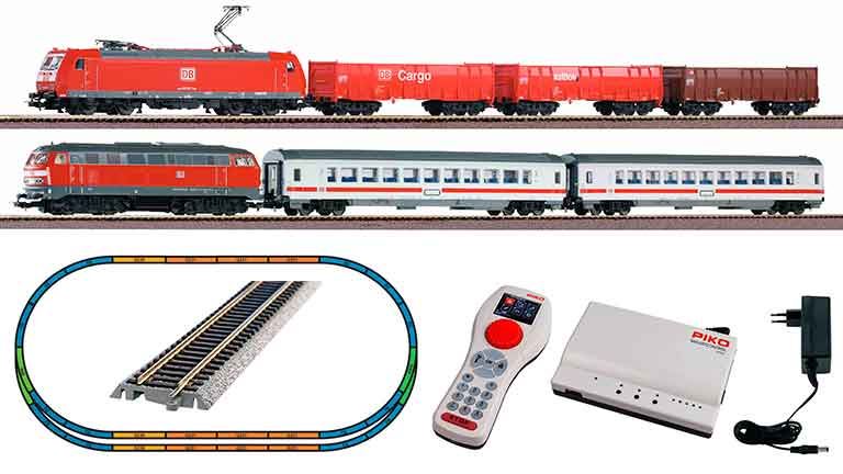 PIKO 59014 — Цифровой набор «Грузовой и пассажирский поезда», H0, VI, DB AG, SmartControl WLAN