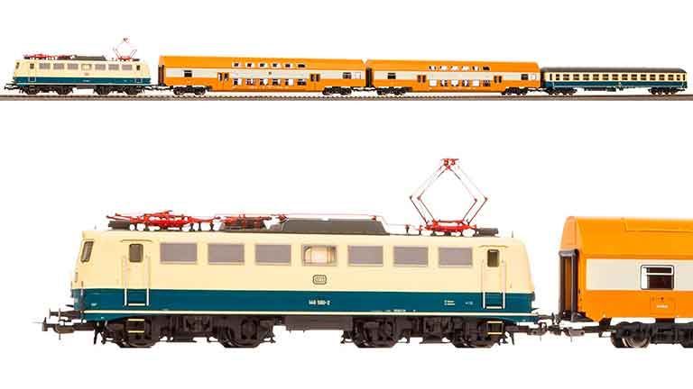 PIKO 58146 Пассажирский поезд (электровоз BR 140 и 4 вагона), H0, IV, DB-DR