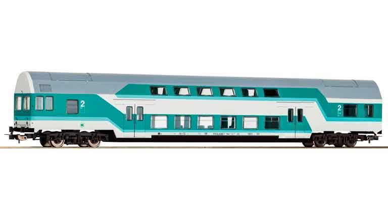 PIKO 53109 Двухэтажный пассажирский вагон управления 2 кл. DBmq 776, H0, IV, DR