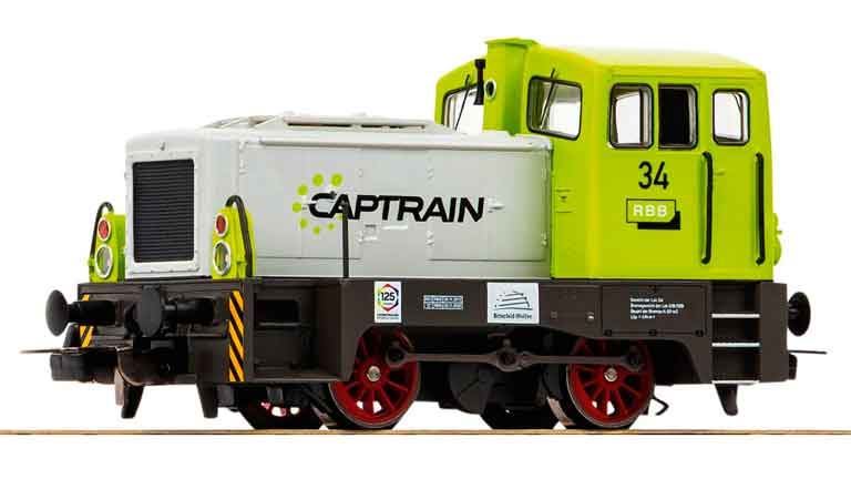 PIKO 52554 Маневровый тепловоз V 23 «Captrain» (интерфейс PluX22), H0, VI, Captrain