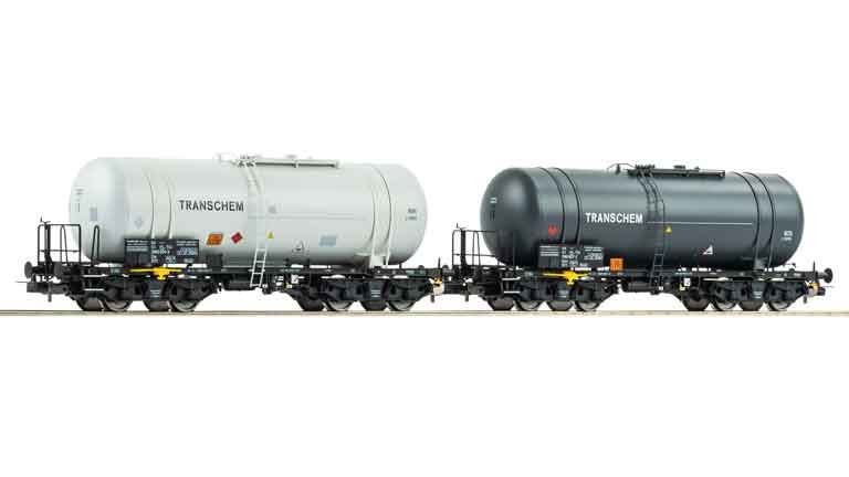 PIKO 28312 Цистерны «TRANSCHEM» 406Rb (2 вагона), H0, VI, PL-TM